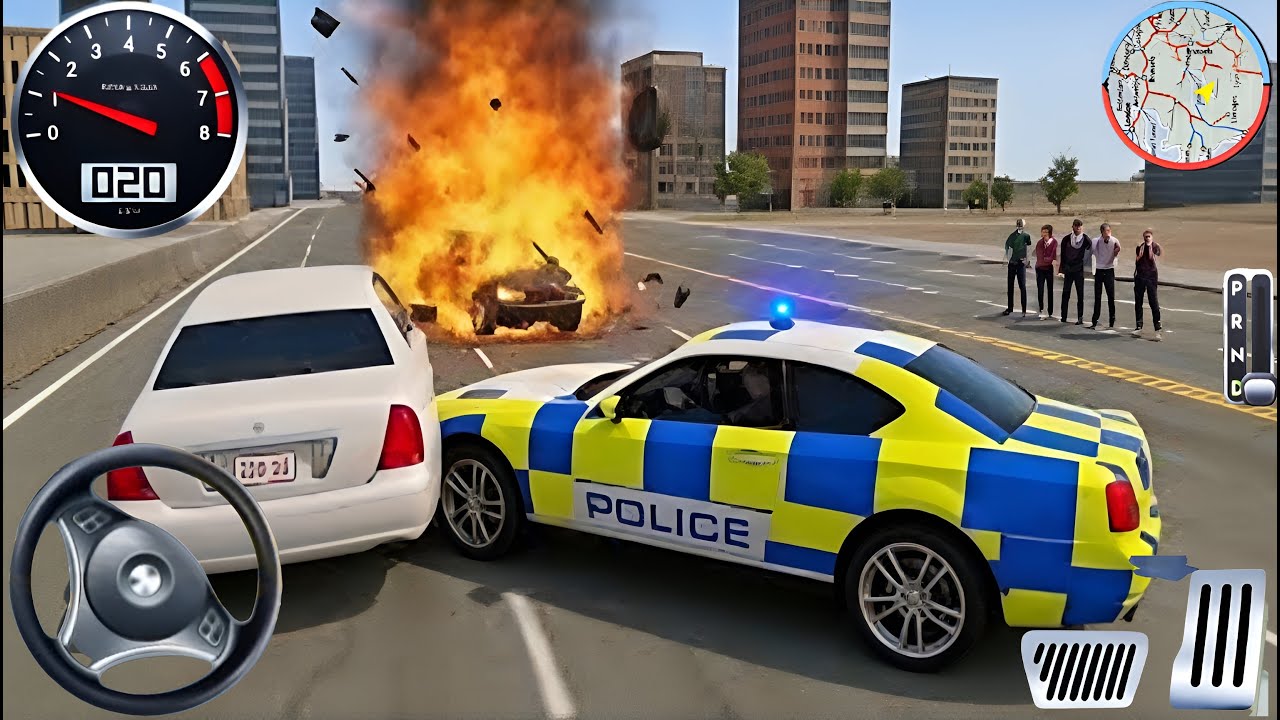 Police Car Chase Simulator 3D Game - Real Cop Cars Driving Simulator 2024 - Android GamePlay
