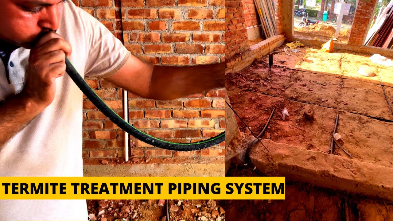 Termite piping system installation | Deemak ka permanent solution | termite control treatment |