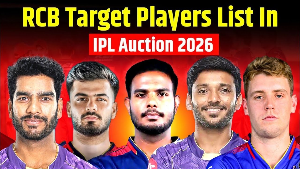 IPL 2026 Auction Preview | RCB Target Players & Strategy Revealed