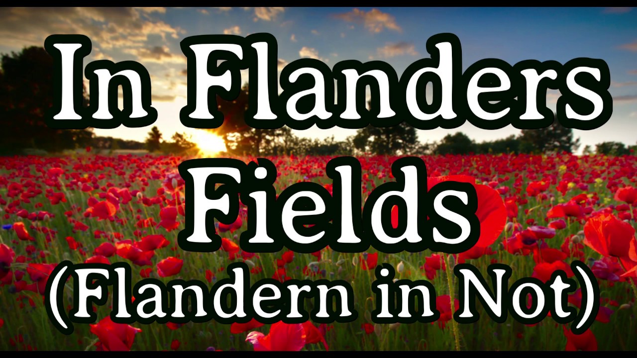 Sing with Karl - In Flanders Fields but it´s Flandern in Not