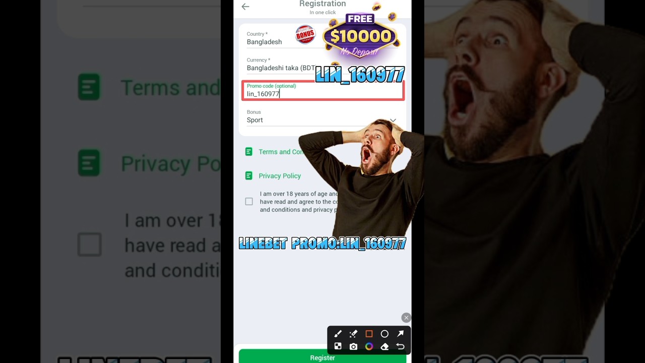 Linebet promo code | how to registration on linebet | Fast deposit bonus 20000$ #linebet​