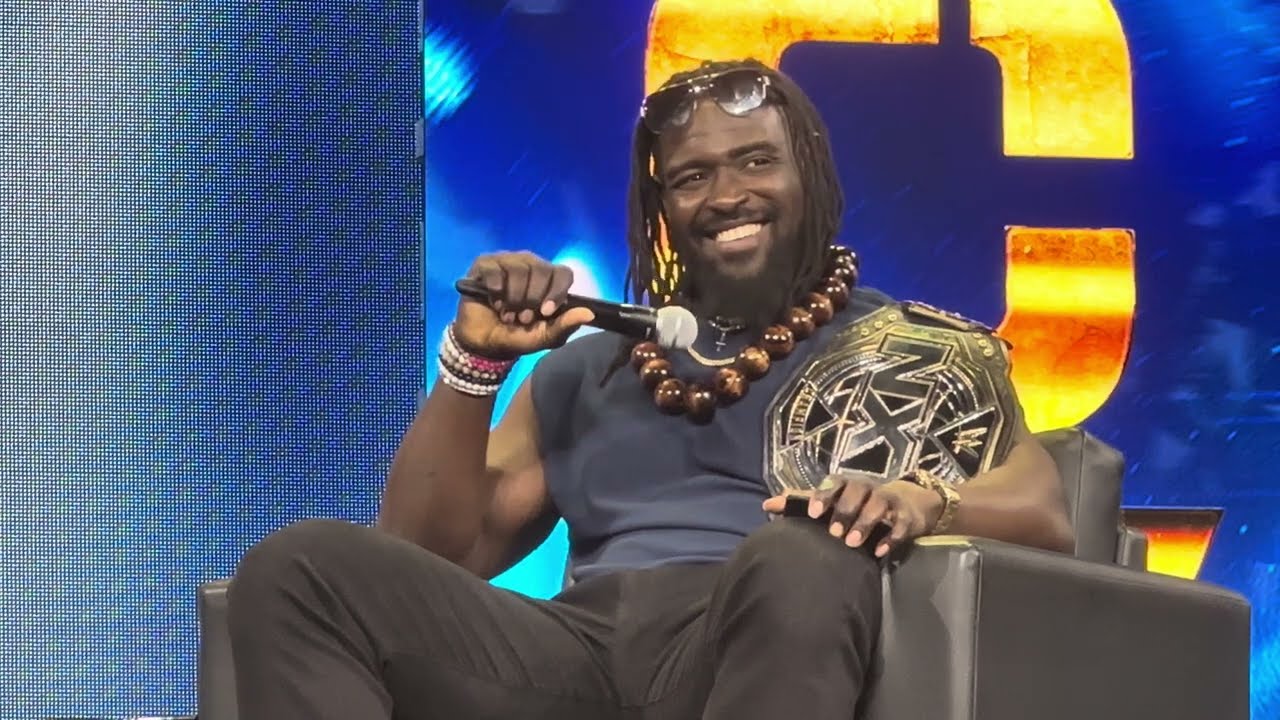 Oba Femi Calls Out Brock Lesnar at WWE WrestleMania World Panel