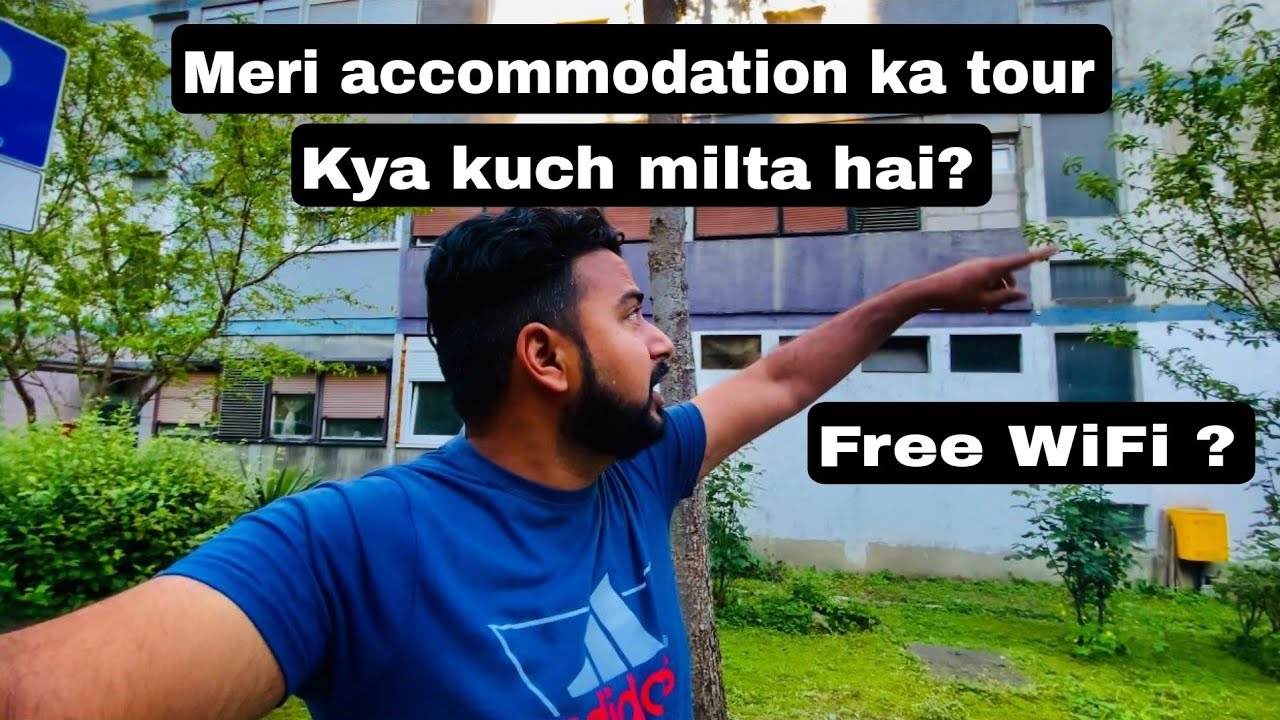 My accommodation tour in croatia 🇭🇷  zagreb in hindi.  Kya kuch milta hai apartment mei?