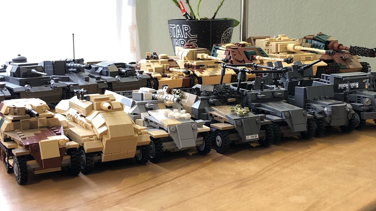 LEGO WW2 - German Halftrack and Artillery Gun Collection [Deutsch]