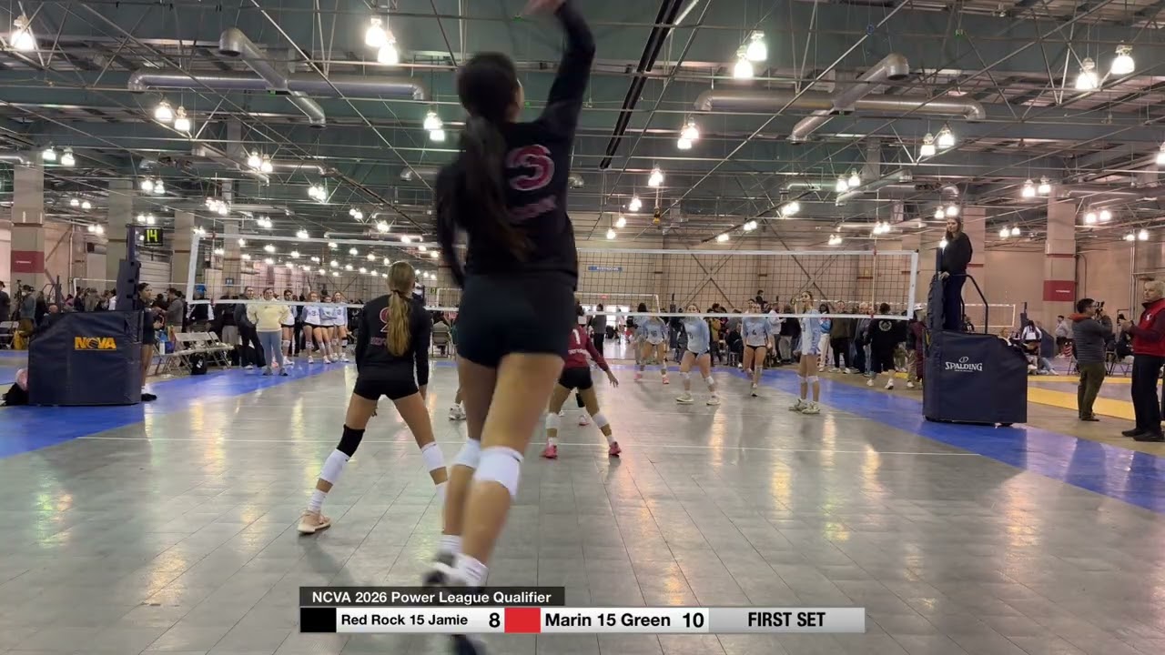 Red Rock 15 Jamie vs Marin 15 Green NCVA 2026 Power League Qualifier 