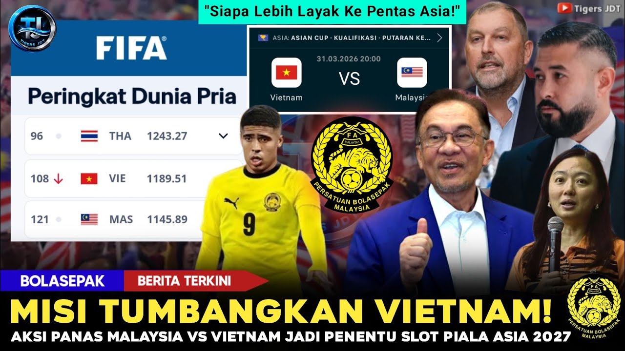 🔴PANAS MENJELANG MAC! Malaysia Dapat Senjata Baru -Vietnam Jadi Halangan Terakhir Ke Piala Asia 2027