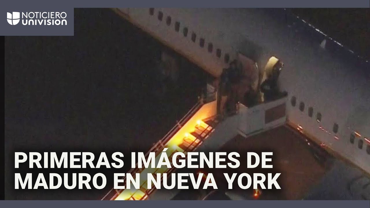 Primeras im&aacute;genes de Maduro en EEUU tras ser detenido por un comando especial en Caracas