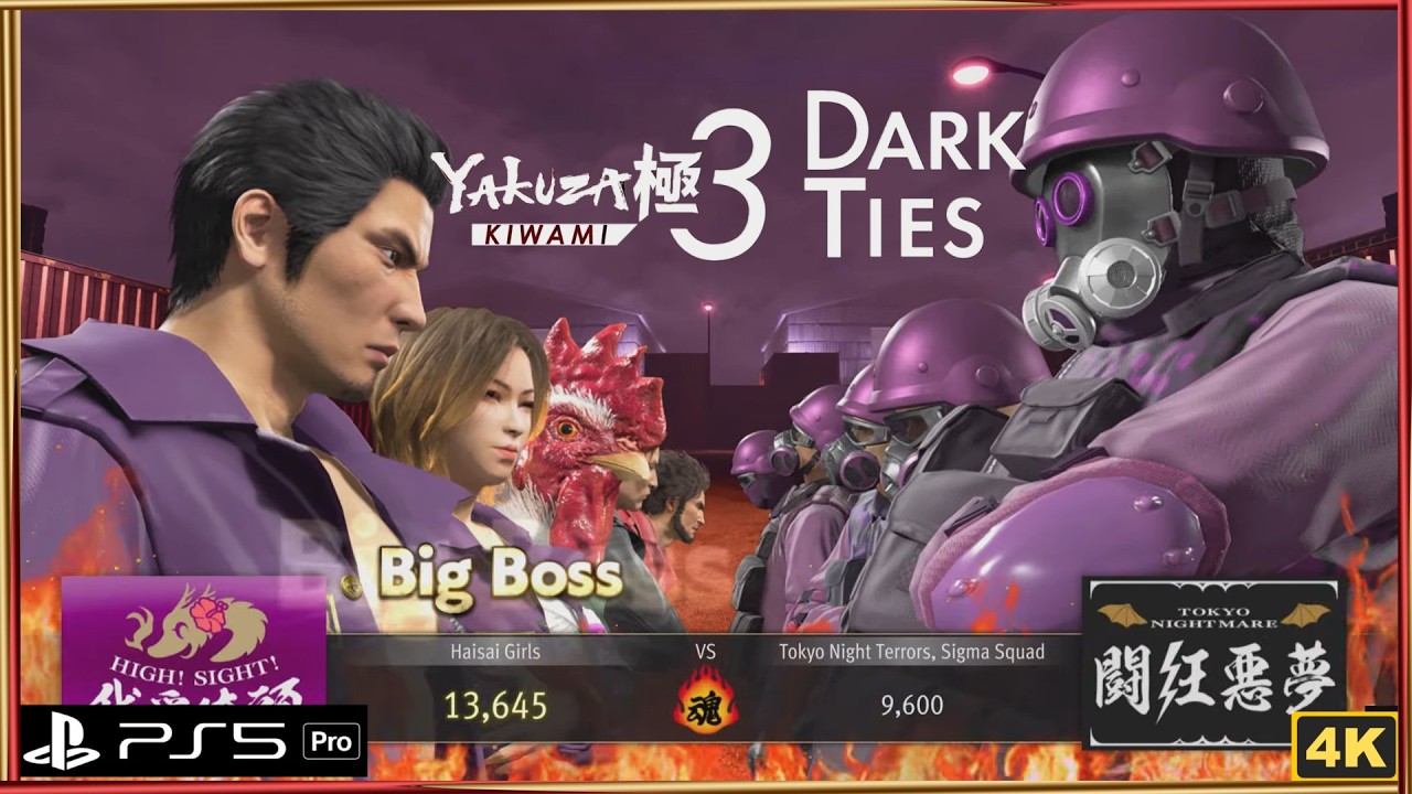 Yakuza Kiwami 3 - Turf War Sigma Squad Professional Difficulty & Build Timestamped
