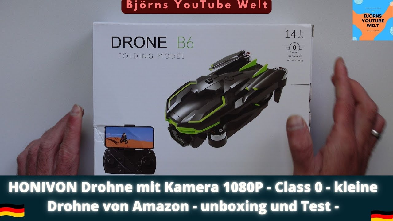 HONIVON  Drohne mit Kamera 1080P - Class 0 - kleine Drohne von Amazon  - unboxing und Test -