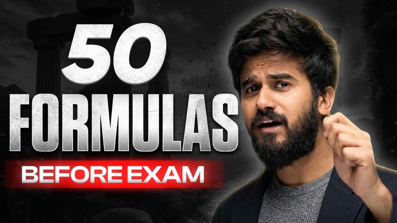 Revise These 50 Physics Formulas Before JEE Main 🚨