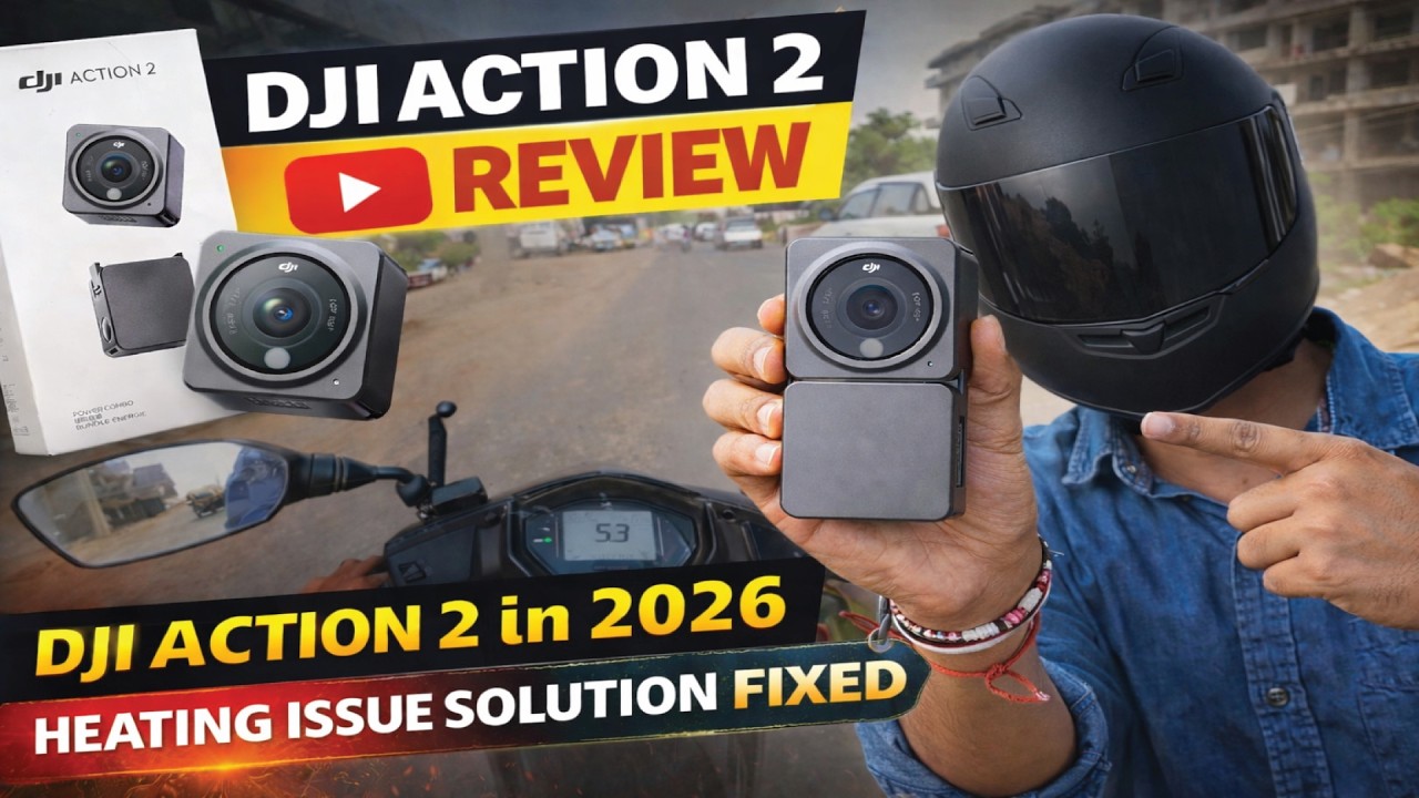 DJI Action 2 Review 2026 🔥 Best Budget Motovlogging Camera? (Overheating Fix + Setup Guide)