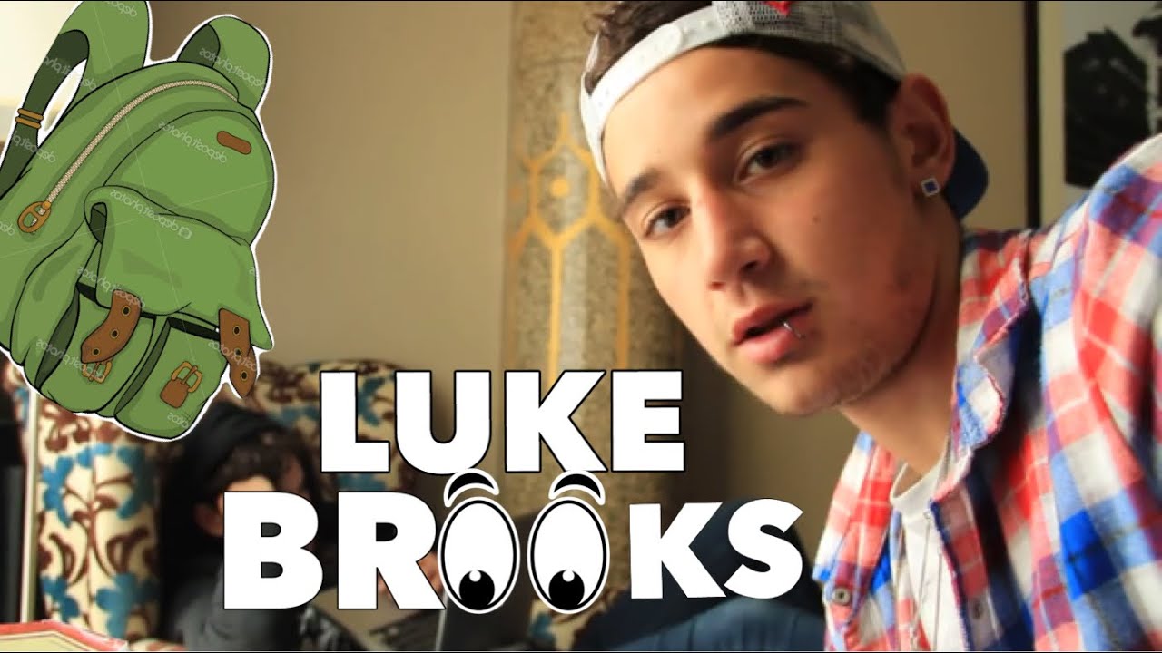 What's inside Luke Brooks' backpack?