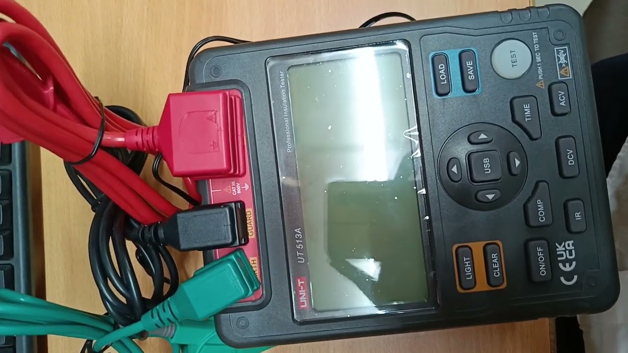 insulation resistance tester (mager) UT513A all button name display figure