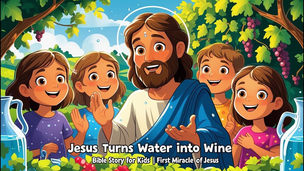 Jesus Turns Water into Wine | Bible Story for Kids | First Miracle of Jesus