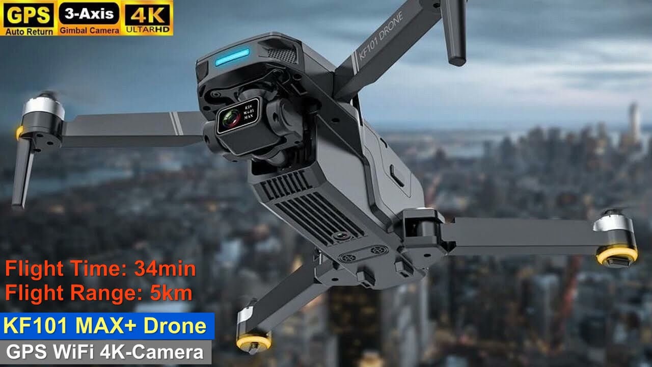 KF101 MAX Plus 3-Axis Gimbal 4k Long Range Drone &ndash; Just Released !