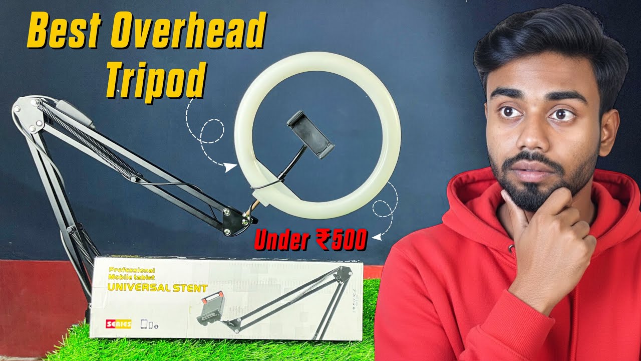Overhead Tripod Unboxing & Review | Best Tripod for YouTube, Reels & Unboxing?