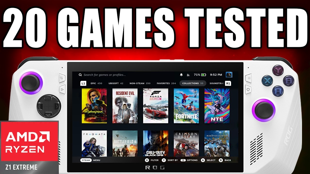 20 ROG ALLY Z1 Extreme Games Tested: Handheld Performance Showcase In 2026