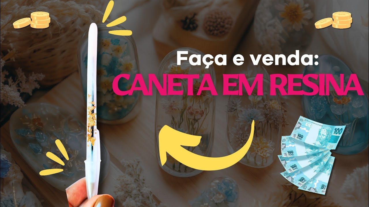 Passo a passo: Caneta personalizada em resina (modelo Slim) 