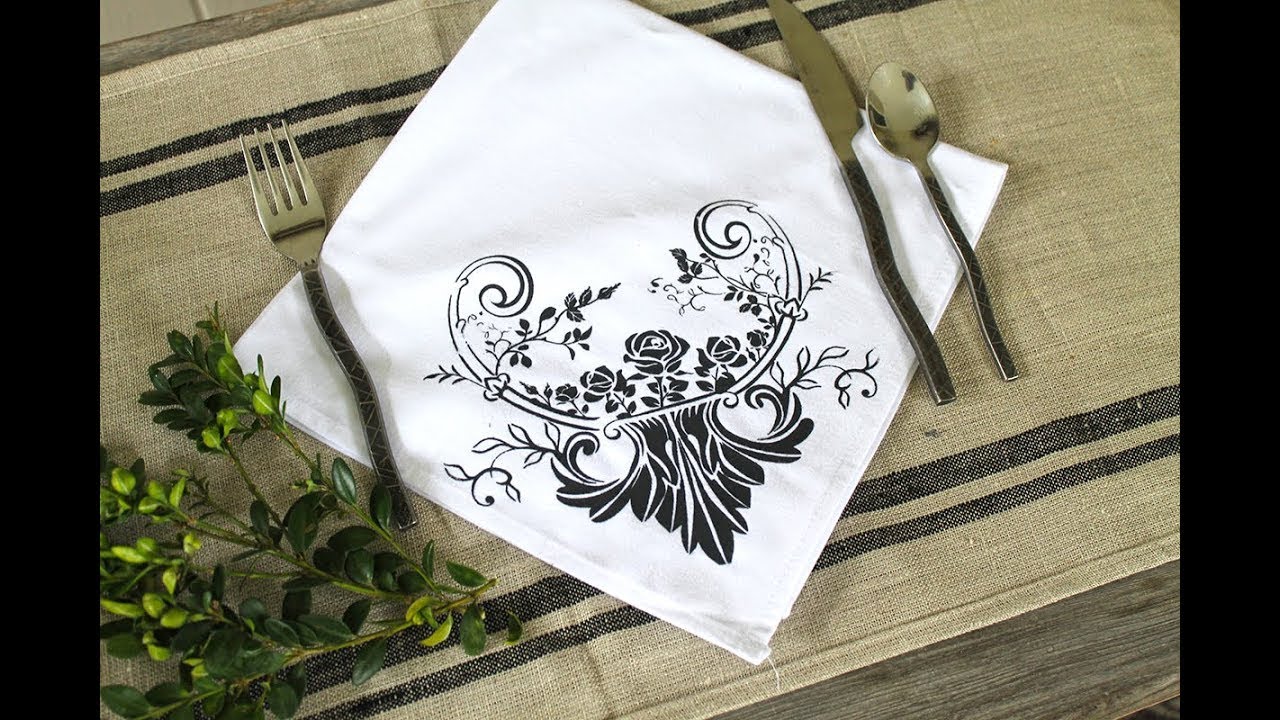 re·design with Prima® DIY Stenciled Napkins