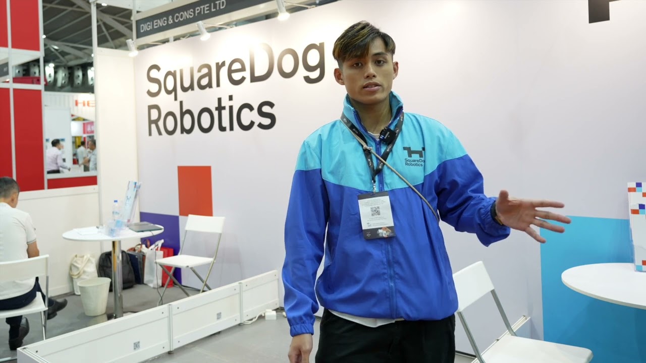 Dino Chow from SquareDog Robotics at BuildTech Asia 2023
