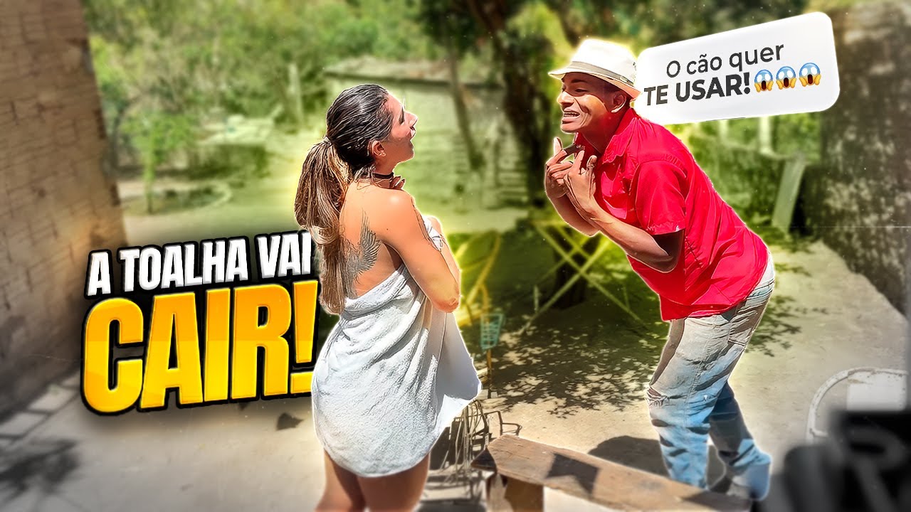 JULIETT SAI DE TOALHA E BETO TIZIU DÁ DE CARA COM ELA 😂😂 | BETO TIZIU