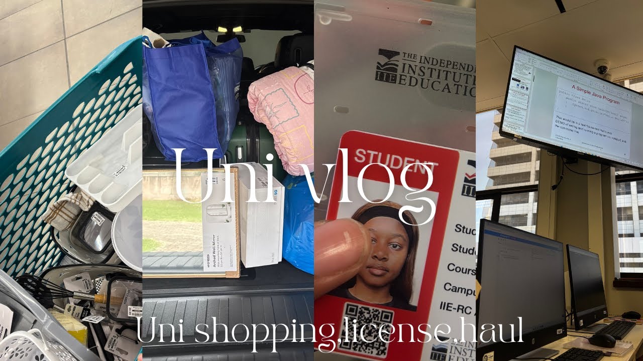 Uni vlog| Shopping,haul and i got my license [SOUTH AFRICAN YOUTUBER]