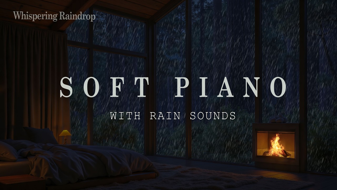 12 Hours Deep Sleep and Stress Relief 🌧️ Rain Sounds & Relaxing Piano for Insomnia and Anxiety