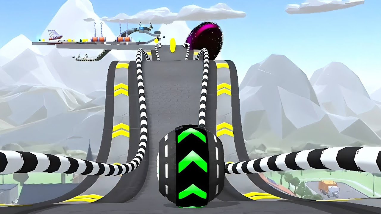 Rolling Ball Sky Escape Gameplay Speedrun All Levels 249