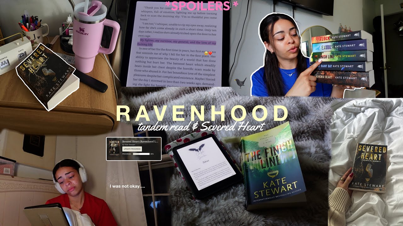 RAVENHOOD READING VLOG  🐦‍⬛ tandem read & reading Severed Heart!   *Spoilers!*