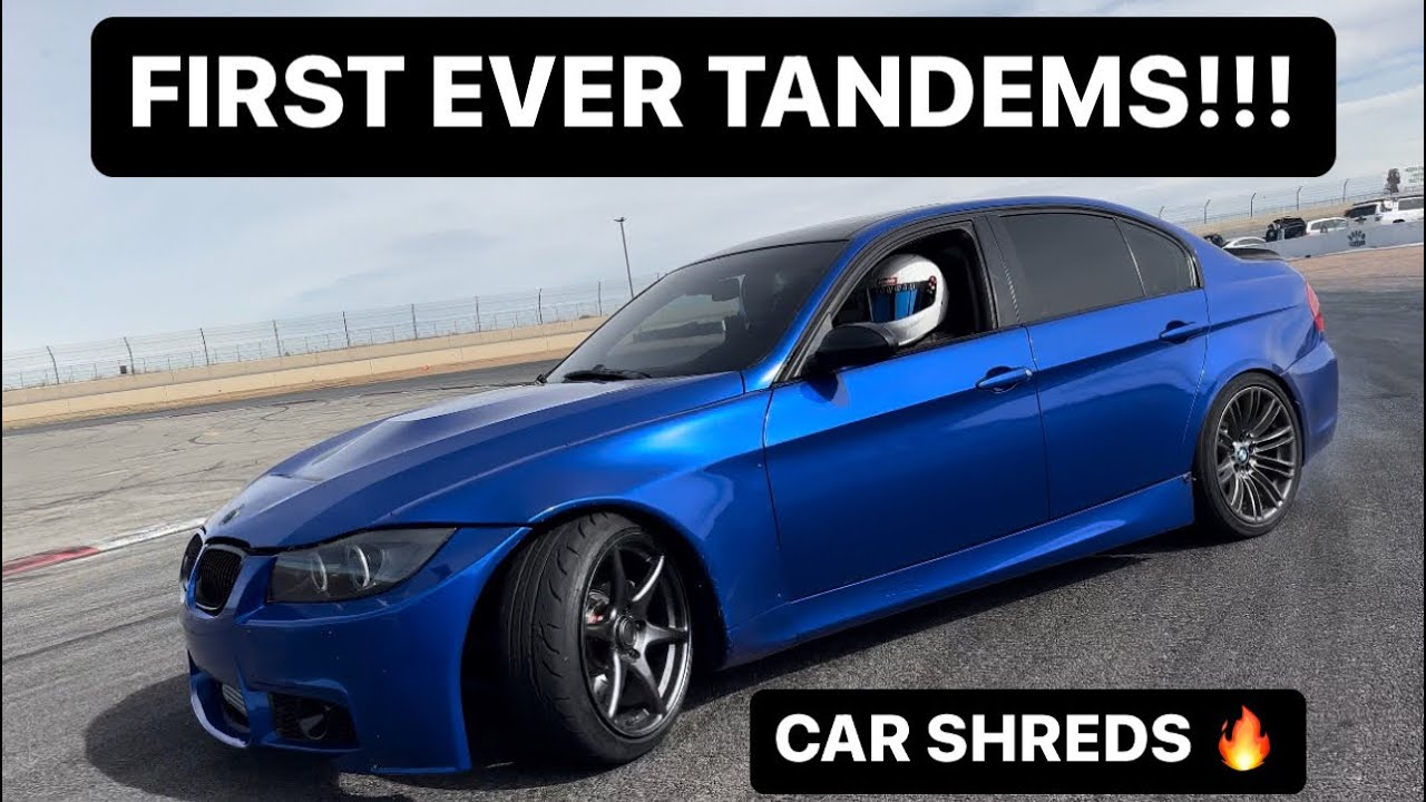 500hp DRIFT BMW E90 N54 SINGLE TURBO , CLOSE CALL + FIRST EVER TANDEM