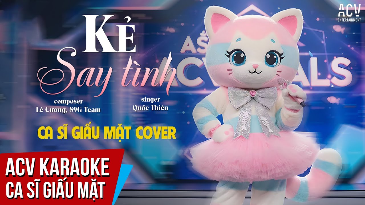 KARAOKE | Kẻ Say Tình - Ca Sĩ Giấu Mặt Cover | Beat Tone Nữ Chuẩn