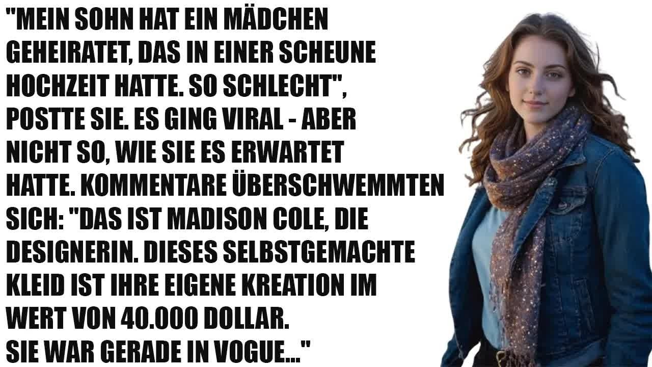 Schwiegermutter verspottete meine „Scheunenhochzeit“ – das Internet enthüllte die Wahrheit