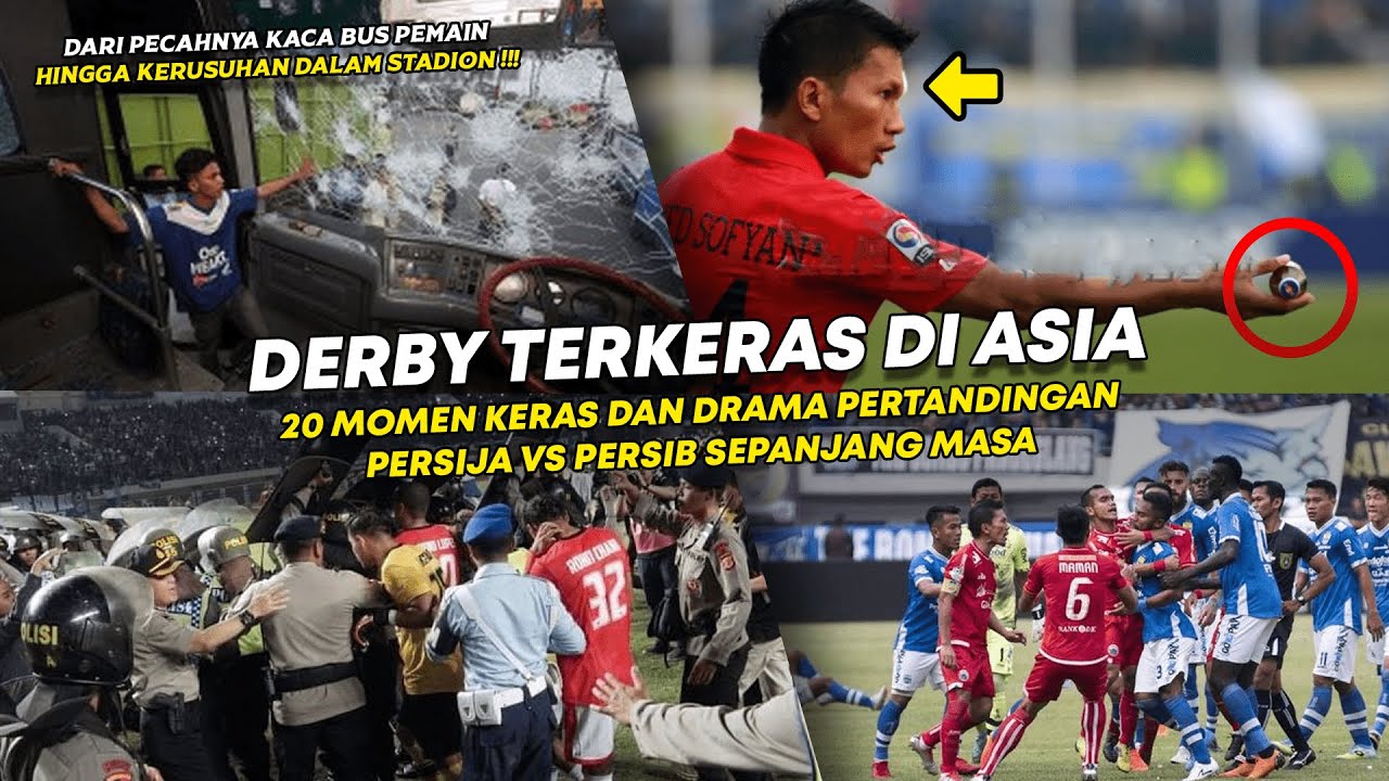 20 MOMEN KERAS DAN DRAMA PERTANDINGAN PERSIJA VS PERSIB SEPANJANG MASA !!!!