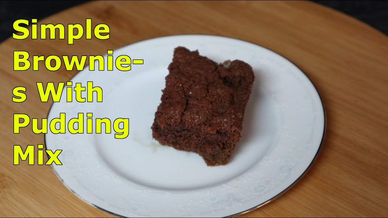 Simple Brownies With Pudding Mix