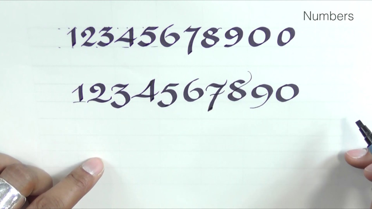 Calligraphy / Numbers