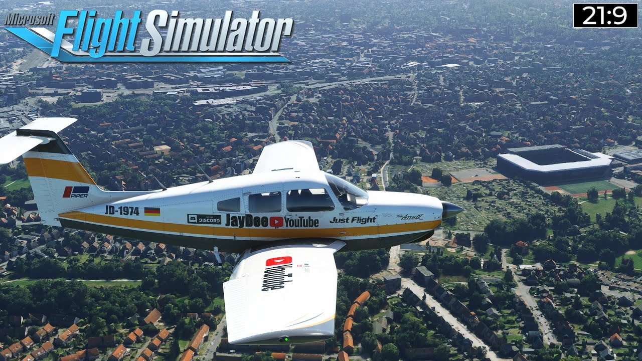 World Update 6 - Piper Turbo Arrow IV & Bielefeld Photogrammetry ★ MS Flight Simulator Deutsch