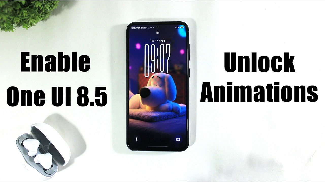 Включить анимацию разблокировки ONE UI 8.5 с помощью функции &laquo;Хорошая блокировка&raquo; на Samsung