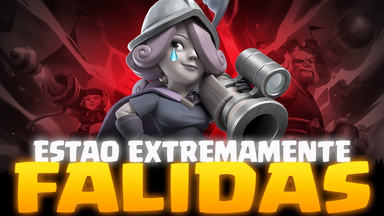 AS 5 EVOLU&Ccedil;&Otilde;ES FALIDAS DO CLASH ROYALE...