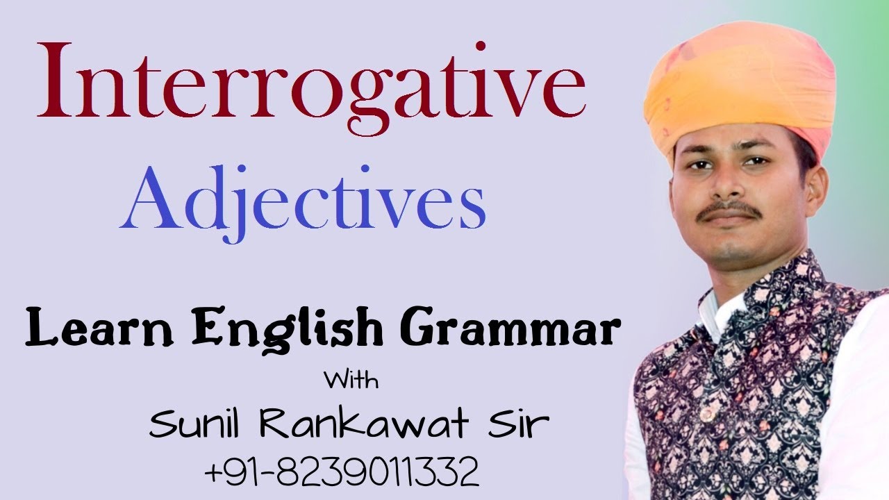 Interrogative Types of Adjectives||Learn perfect English speaking and Grammar in hindi||10th class