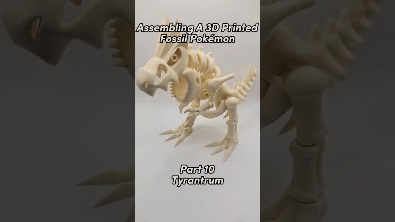 Assembling a 3D printed fossil Pokémon - part 10🦖 