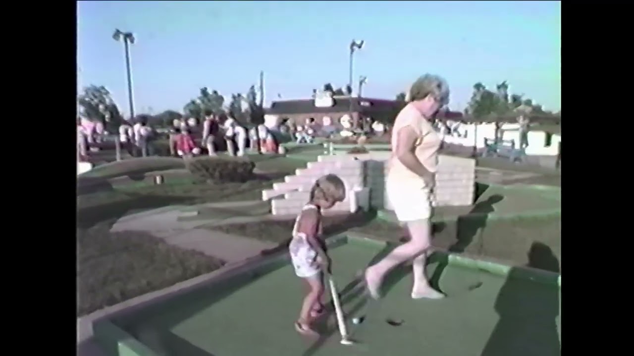 Dinner and mini golf with relatives 1987
