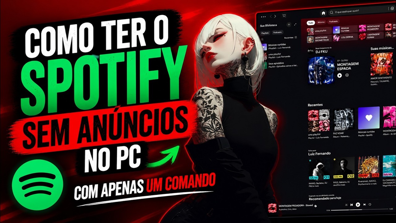 Spotify SEM ANUNCIOS no PC!! SO UM COMANDO
