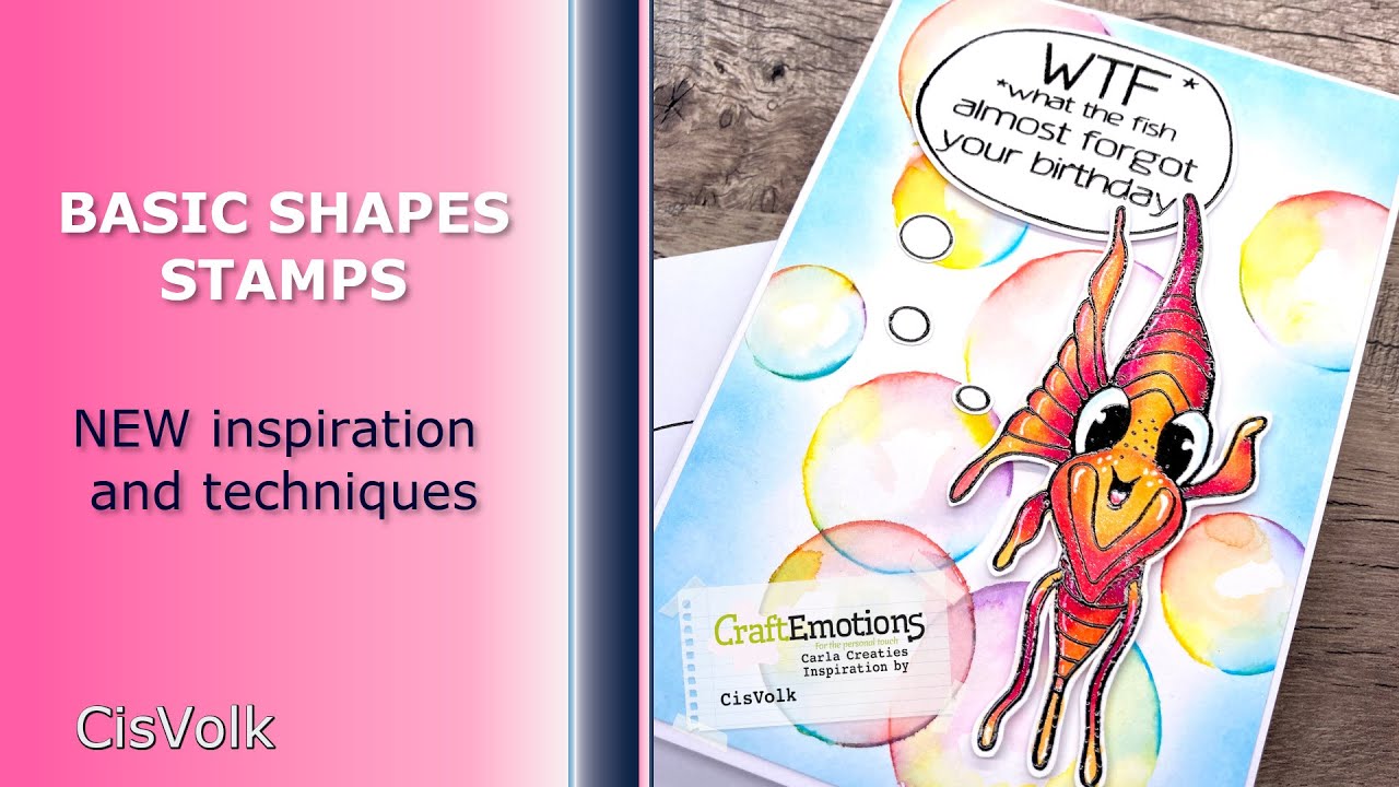 Basic shapes stamps NEW inspiration and techniques! | @Carla Creaties @CraftEmotions