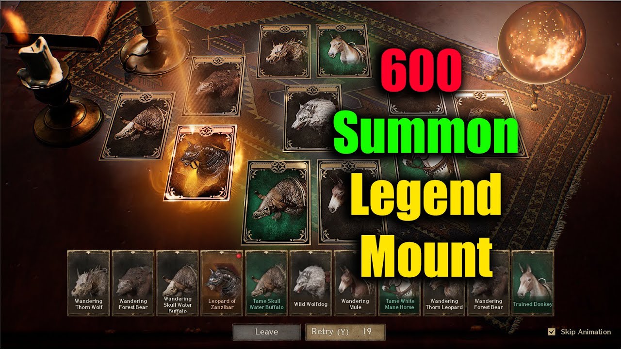 Night Crows 600 Summon & Legend Mount
