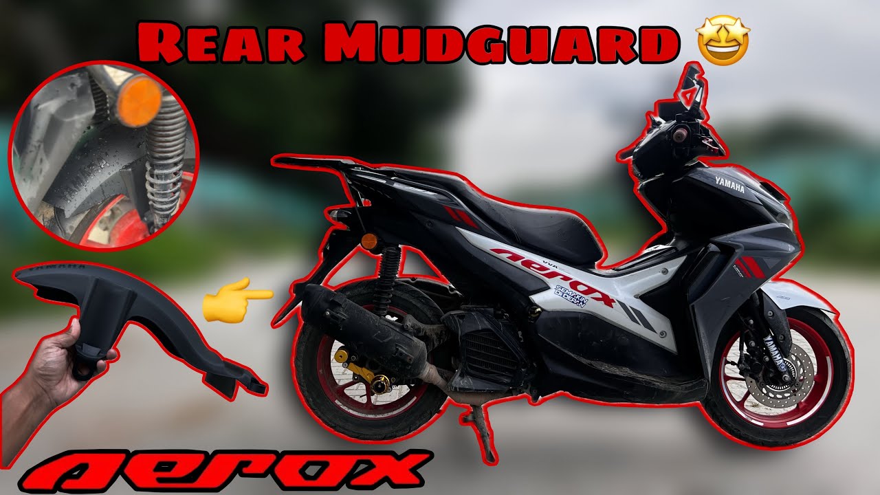 Aerox 155 Rear Mudguard 🔥 | Aerox 155 Modification | Techno khan