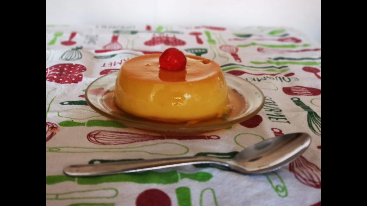 FLAN CASERO EN TAZA AL MICROONDAS