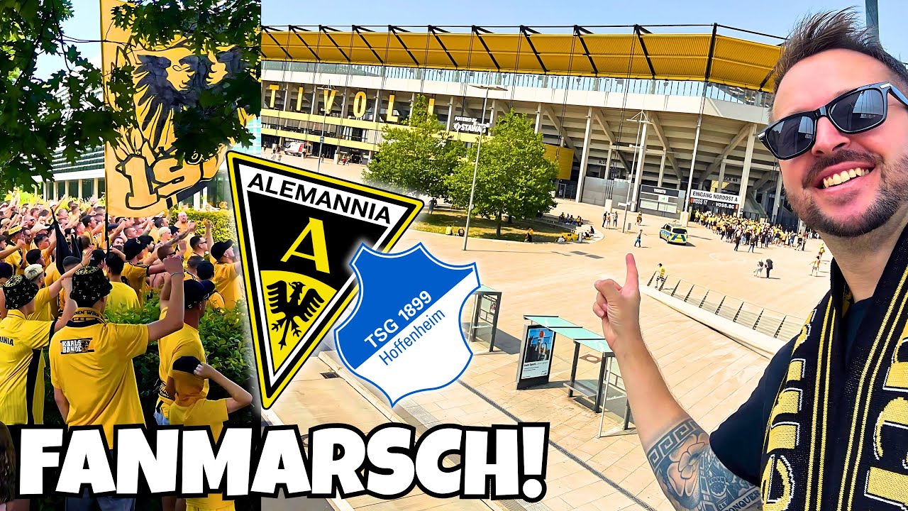 English Fan in BEST 3. Liga Stadium? 🔥 AACHEN v 12 Hoffenheim Fans