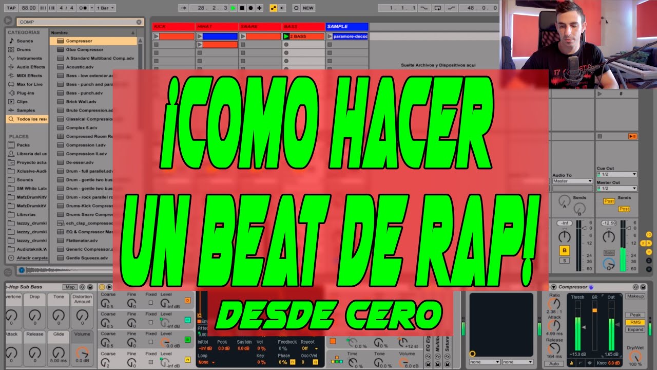 Como hacer una instrumental de RAP / Boombap (DESDE 0) Ableton Live 9 (Español)