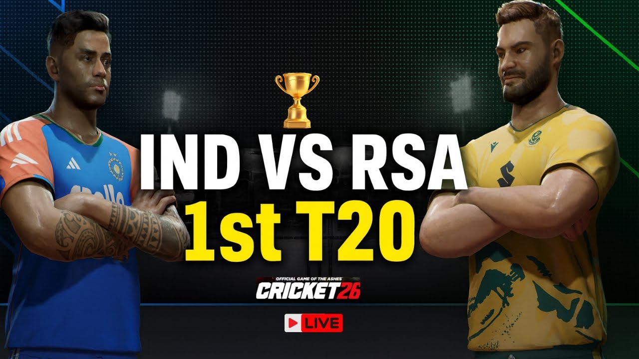 INDIA VS SOUTH AFRICA 1st T20 LIVE IN CRICKET 26|CRICKET26 IND VS RSA LIVE IN TELUGU|#cricwitheliyas