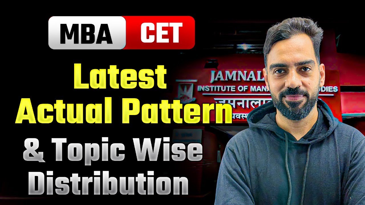 MBA CET 2026 Latest Paper Pattern 🔥 | Actual Topic-Wise Distribution Revealed!